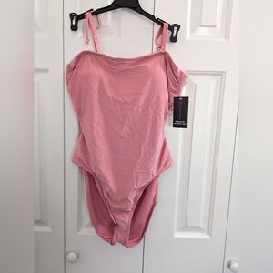 No Boundaries Size XXL Pink Metallic Swimsuit.